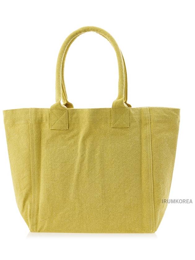 Yenky Embroidered Logo Shopper Tote Bag Yellow - ISABEL MARANT - BALAAN 4