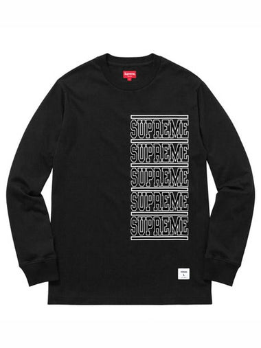 stacked long sleeve top black STACKED LS TOP - SUPREME - BALAAN 1