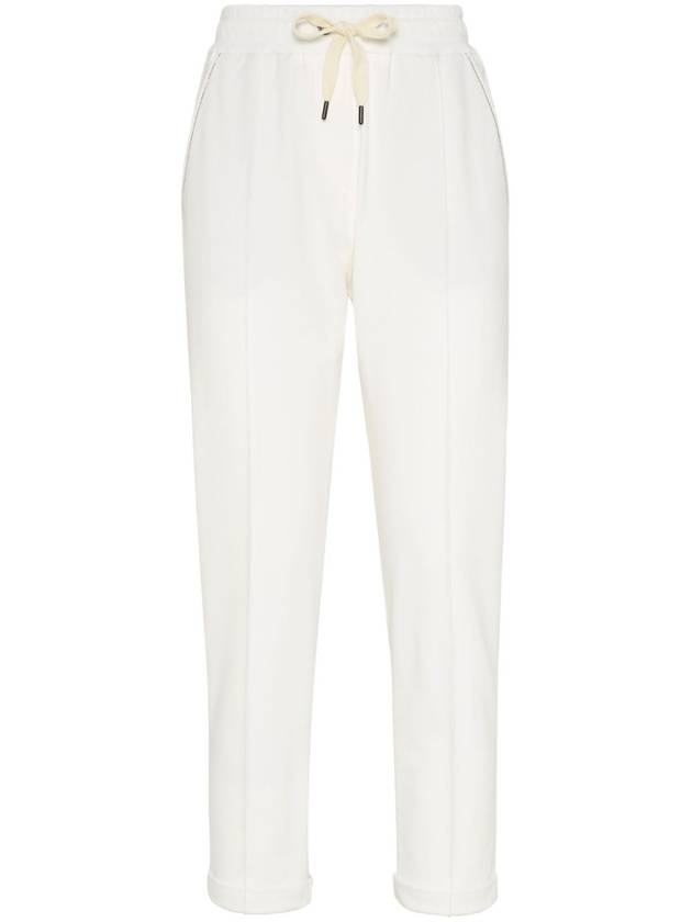 Brunello Cucinelli Trousers White - BRUNELLO CUCINELLI - BALAAN 1