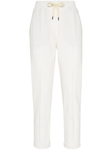 Brunello Cucinelli Trousers White - BRUNELLO CUCINELLI - BALAAN 1