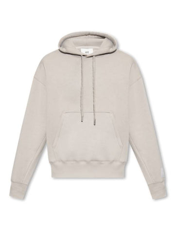 Label Hoodie Grey - AMI - BALAAN 1