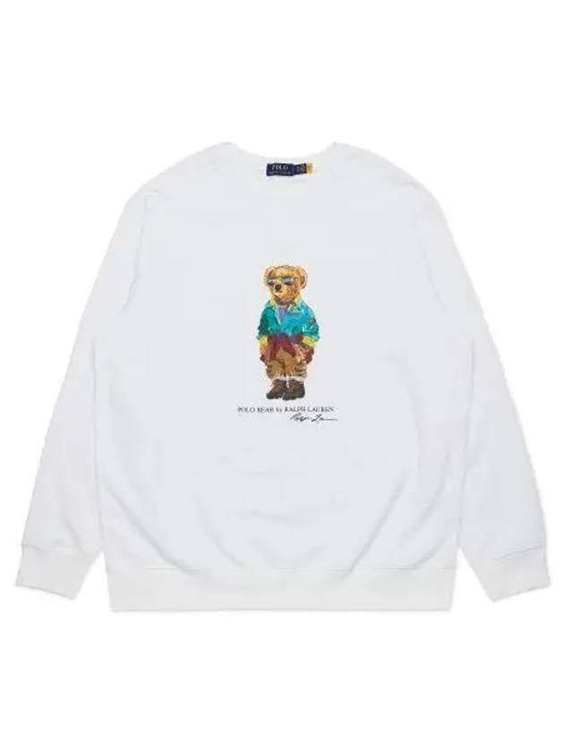 Polo Bear Fleece Sweatshirt White - POLO RALPH LAUREN - BALAAN 2