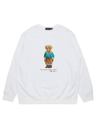 30 points paid Polo Bear Fleece Sweatshirt White - POLO RALPH LAUREN - BALAAN 1