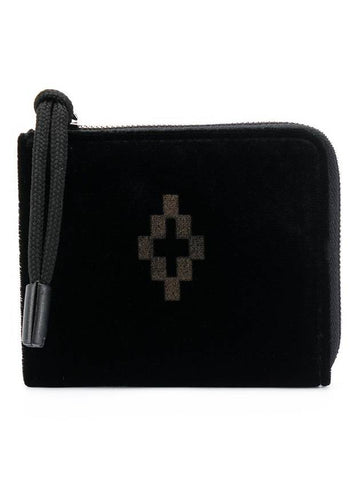 CROSS VELVET WALLET - MARCELO BURLON - BALAAN 1