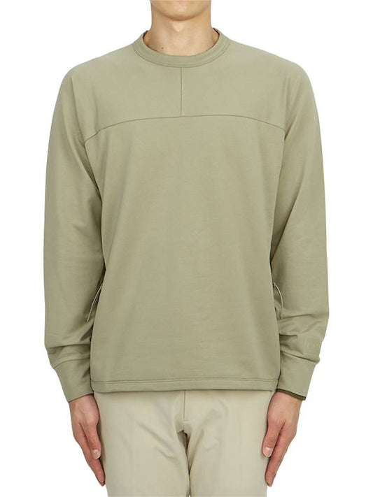 Men's Nylon Insert Cotton Sweatshirt Green - CP COMPANY - BALAAN 2