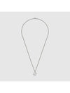 Interlocking Chain Necklace Silver - GUCCI - BALAAN 3