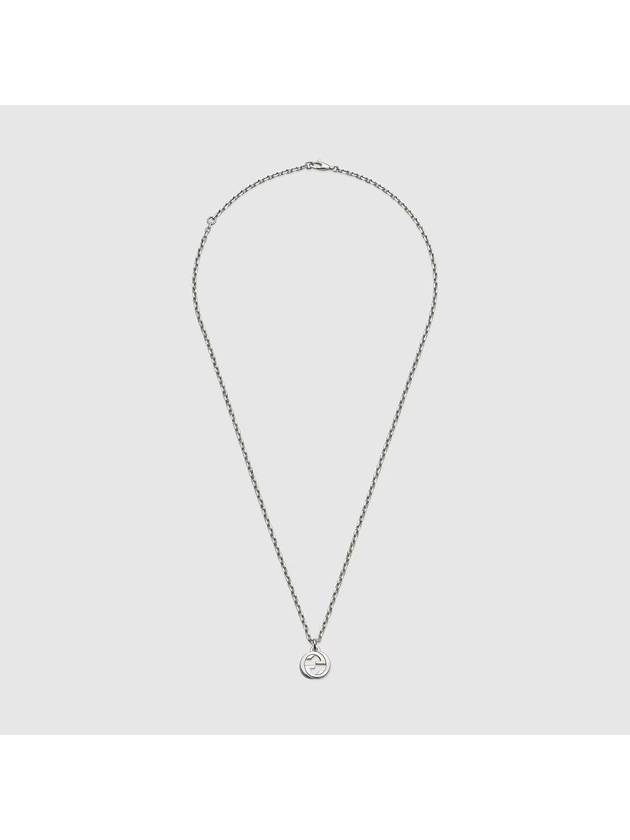 Interlocking Chain Necklace Silver - GUCCI - BALAAN 3