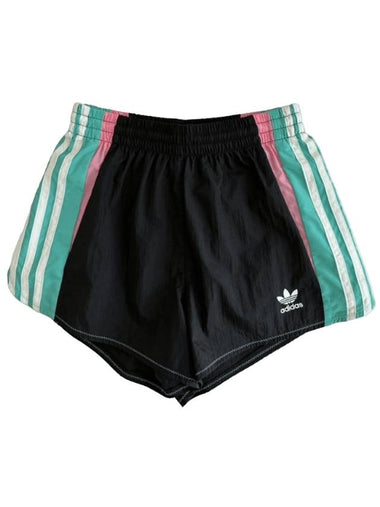 Logo Color Block Shorts Black - ADIDAS - BALAAN 1