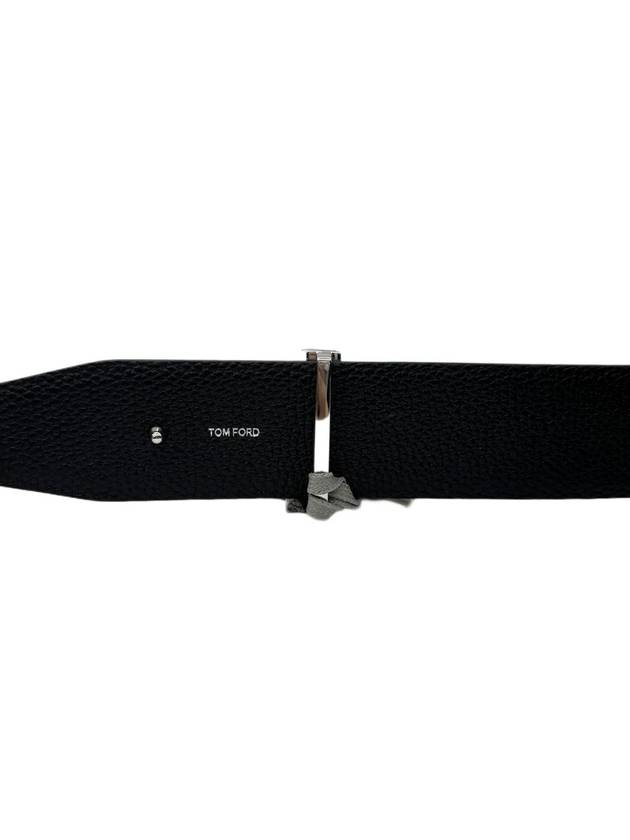Silver T Icon Reversible Belt 122TB178 - TOM FORD - BALAAN 4