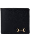 Horsebit Half Wallet Black - GUCCI - BALAAN 3