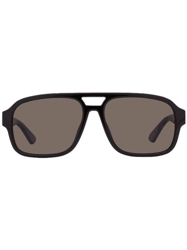 Eyewear Logo Pilot Frame Sunglasses Brown - GUCCI - BALAAN 1