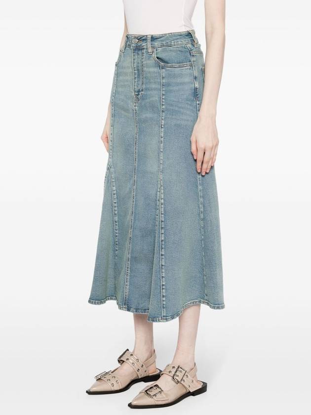 Logo Applique Denim Skirt J1375 - GANNI - BALAAN 3