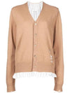 Men's Distressed Cardigan Camel - MAISON MARGIELA - BALAAN 1