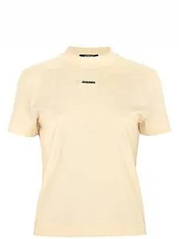 Le Gros Grain Short Sleeve T-Shirt Light Beige - JACQUEMUS - BALAAN 6