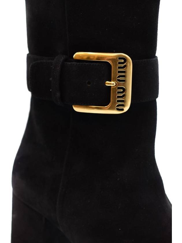 FW 22 boots suede fibbia logo 5UP065008F0002 - MIU MIU - BALAAN 5