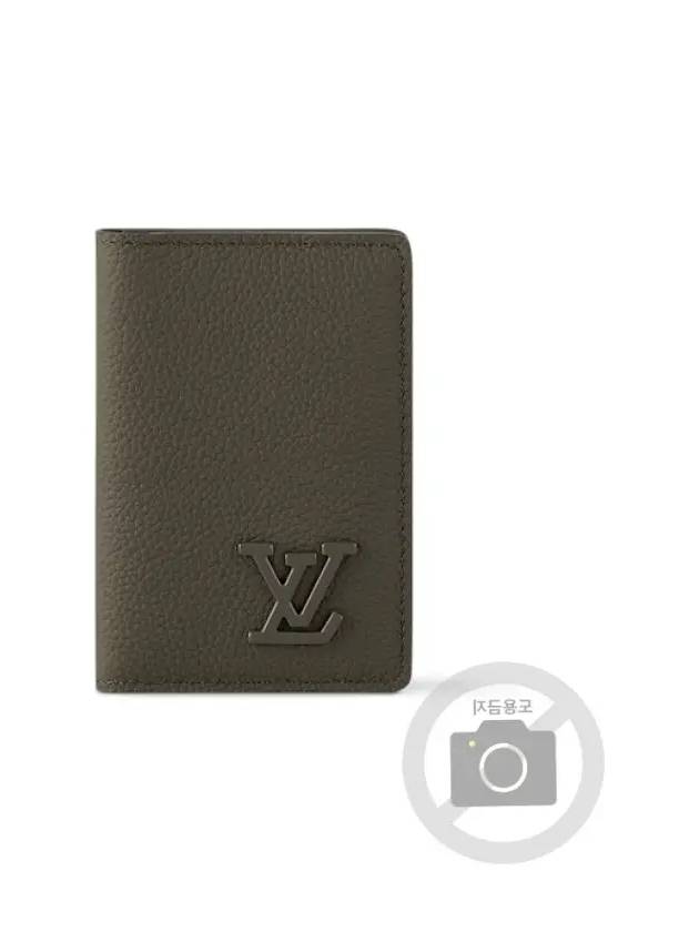 Aerogram Pocket Organizer Card Wallet Black - LOUIS VUITTON - BALAAN 3