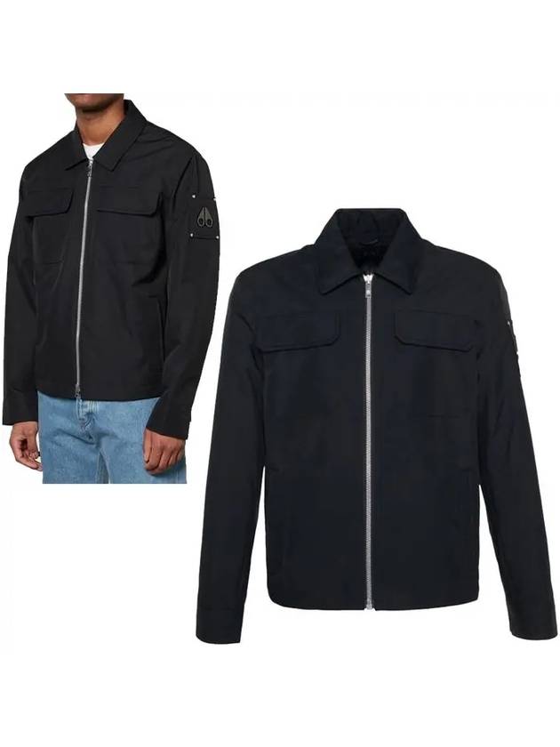 Jacques Logo Patch Jacket Black - MOOSE KNUCKLES - BALAAN 2