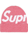 Big Logo Beanie Red Stripe - SUPREME - BALAAN 1