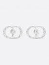 CD Icon Logo Earrings Silver - DIOR - BALAAN 2