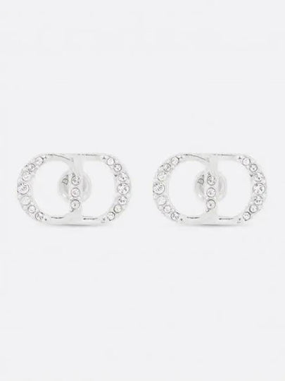 CD Icon Logo Earrings Silver - DIOR - BALAAN 2