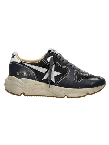 Running Sole Leather Low Top Sneakers Navy - GOLDEN GOOSE - BALAAN 1