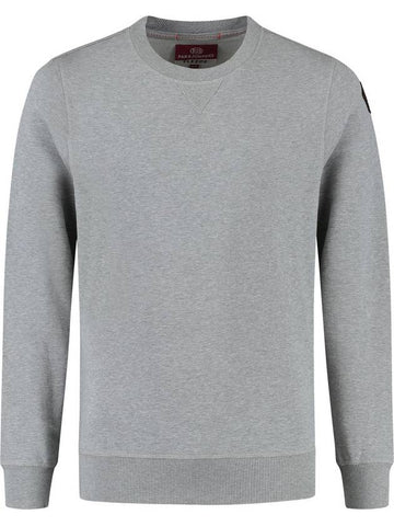 Caleb Basic Logo Patch Sweatshirt Grey - PARAJUMPERS - BALAAN 1