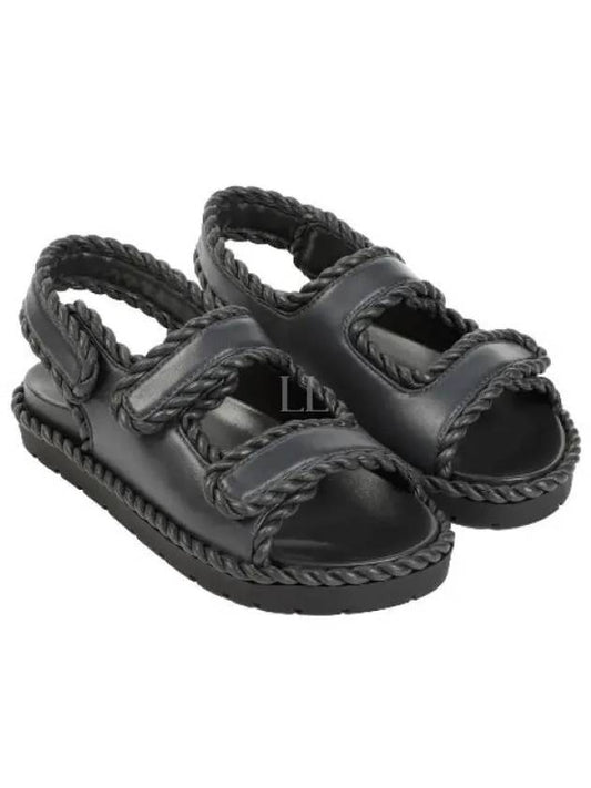 Jack Flat Sandals Ardoise - BOTTEGA VENETA - BALAAN 2