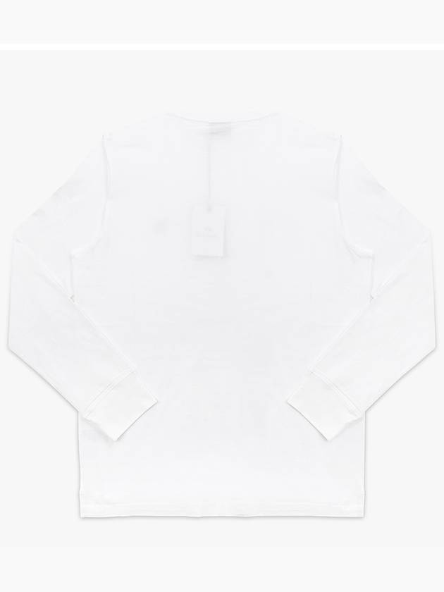 Zebra Patch Cotton Long Sleeve T-Shirt White - PAUL SMITH - BALAAN 3