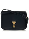 Heart Logo Shoulder Bag Black - AMI - BALAAN 2