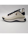 Mixed Fibers Velvet Calfskin Low Top Sneakers Ivory - CHANEL - BALAAN 3