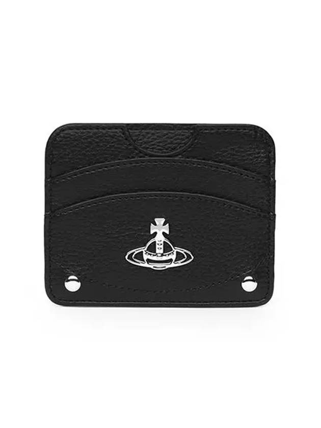 Half Moon Card Wallet Black - VIVIENNE WESTWOOD - BALAAN 6