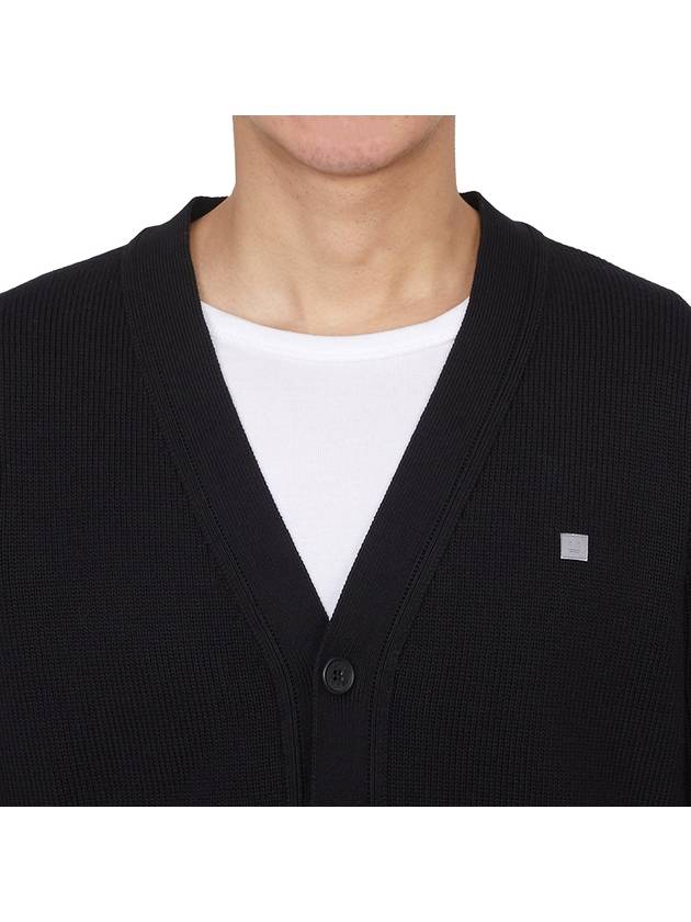 V-Neckline Cardigan Black - ACNE STUDIOS - BALAAN 6