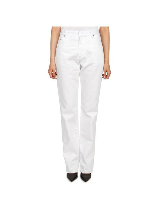 Cotton Straight Pants White - DIOR - BALAAN 2