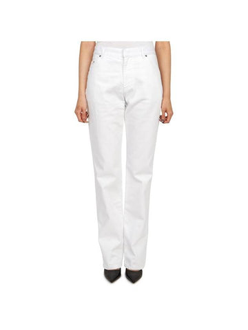 Cotton Straight Pants White - DIOR - BALAAN 1