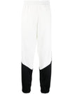 Color Block Logo Side JoGGer Track Pants Black White - FENDI - BALAAN 1