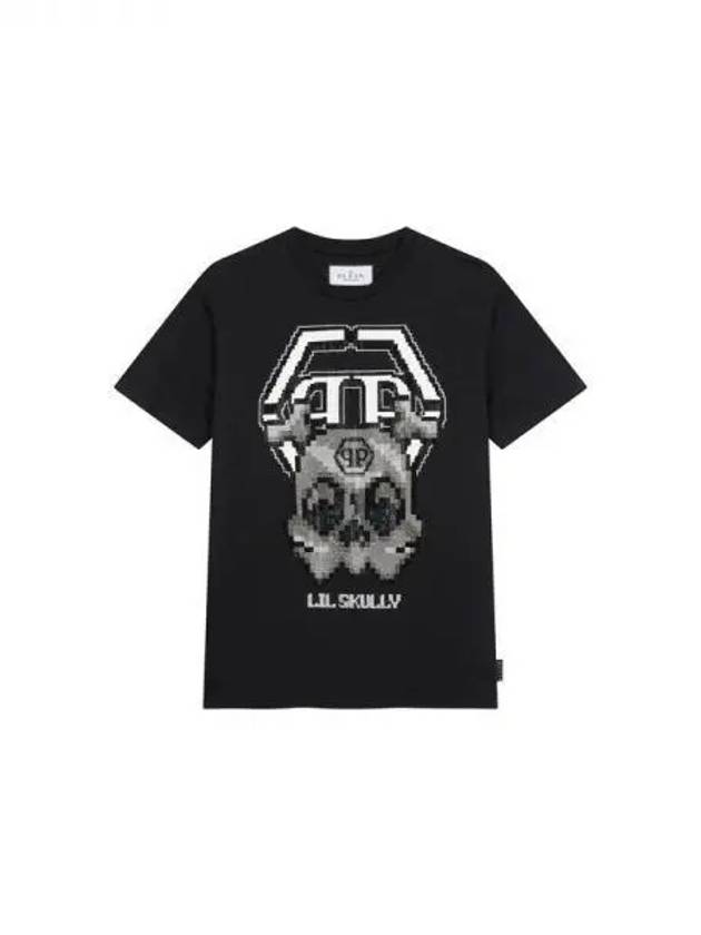 Men's Hot Piece Big Skull Crew Neck T-Shirt Black 271757 - PHILIPP PLEIN - BALAAN 1