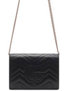 GG Marmont Matelasse Mini Crossbody Bag Black - GUCCI - BALAAN 5