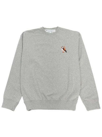 Embroidery Puffin Logo Sweatshirt Grey - JW ANDERSON - BALAAN 2