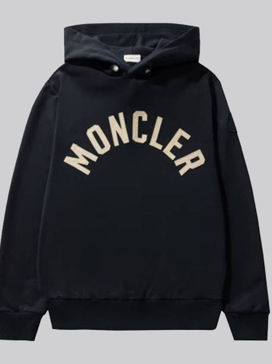 Logo Hoodie Night Blue - MONCLER - BALAAN 2