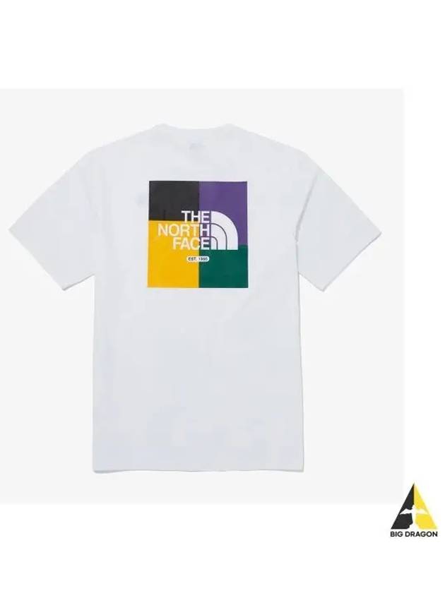 The North Face NT7UQ12K White Label Color Peak EX Short Sleeve T Shirt - THE NORTH FACE - BALAAN 1