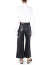 Soprano Poly Straight Pants Black - S MAX MARA - BALAAN 4