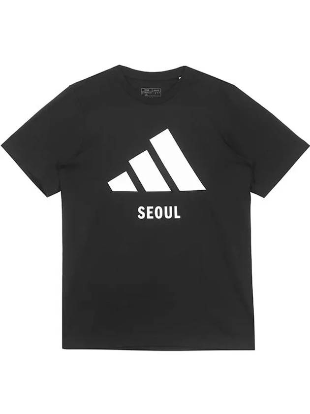 Seoul Short Sleeve T-Shirt Black - ADIDAS - BALAAN 3