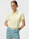 Women's Golf Tour Tech Polo Shirt Wax Yellow - J.LINDEBERG - BALAAN 3