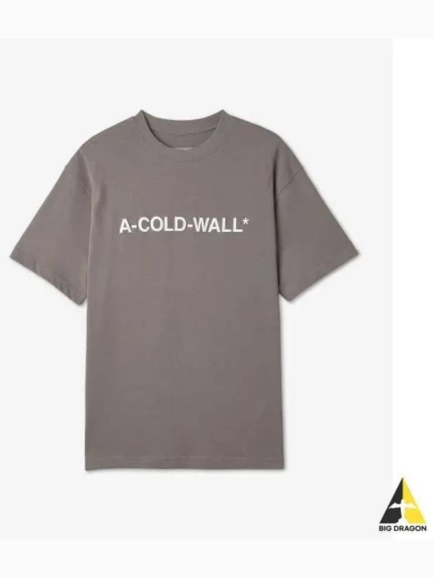 A COLD WALL logo print short sleeve t shirt gray ACWMTS092MIDGRE - A-COLD-WALL - BALAAN 1