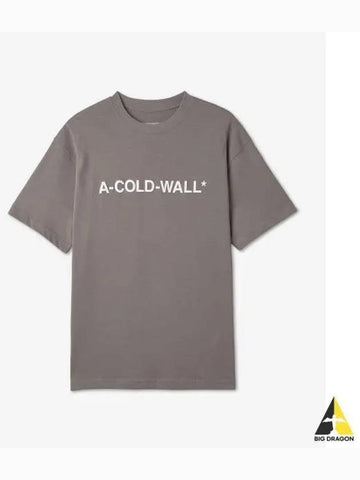 A COLD WALL logo print short sleeve t shirt gray ACWMTS092MIDGRE - A-COLD-WALL - BALAAN 1