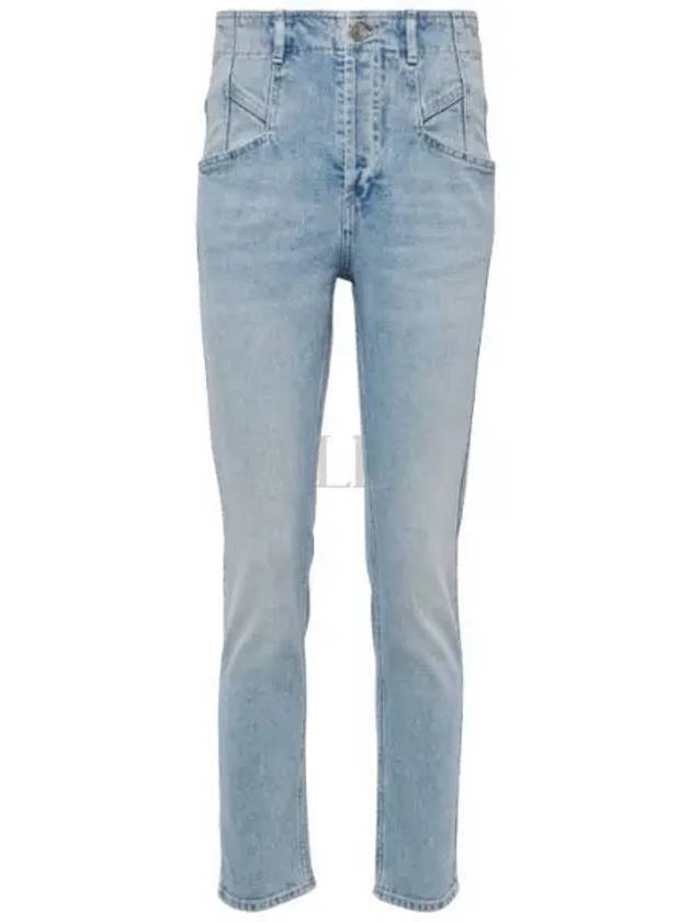 Niliane Slim Denim Jeans Light Blue - ISABEL MARANT - BALAAN 2