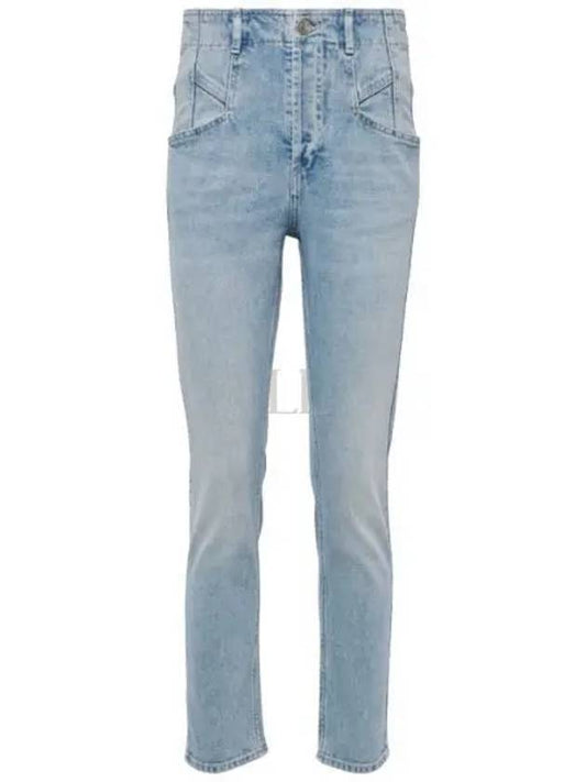 Niliane Slim Denim Jeans Light Blue - ISABEL MARANT - BALAAN 2