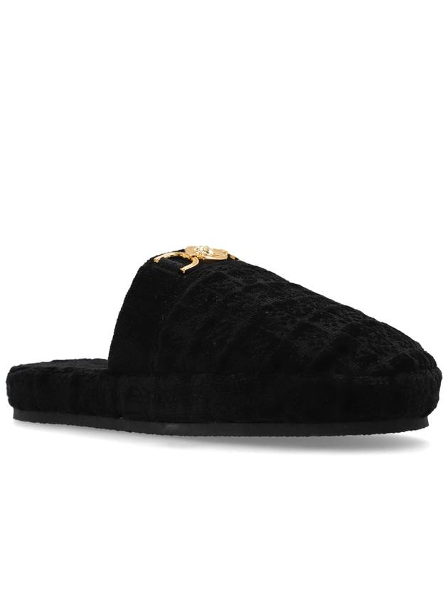 Versace Home Slippers With Logo, Women's, Black - VERSACE - BALAAN 4