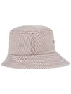 C23MHT008W Striped Bucket Hat Wine - CHUCUCHU - BALAAN 2