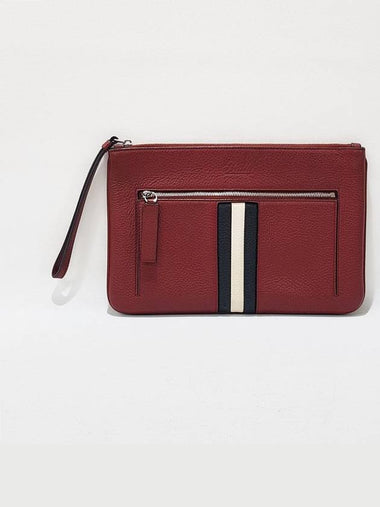 Three stripe leather clutch bag - BALLY - BALAAN 1